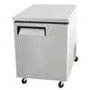 EFI CUDR1-27VC-L commercial undercounter refrigerator, stainless steel design, ideal for commercial kitchens and bars.