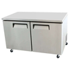 EFI CUDR2-60VC commercial undercounter refrigerator with stainless steel finish and dual swinging doors