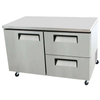 EFI CUDW2-60VC Stainless Steel Undercounter Commercial Refrigerator with drawers, designed for foodservice efficiency.
