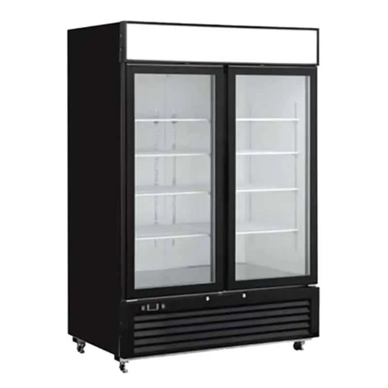 EFI F2-48GDVC glass door merchandising freezer with spacious interior and sleek design.