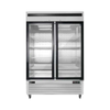 EFI F2-54GDSVC commercial glass door display freezer with dual glass doors for optimal visibility.