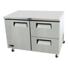 EFI FUDW2-48VC commercial undercounter freezer with stainless steel finish and two drawers.