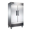 EFI X-LINE 39" Reach-In Solid 2 Door commercial refrigerator for commercial kitchen, ideal for food storage.