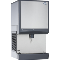 Follett 50CI414W-LI Symphony Plus Water-Cooled Countertop Chewblet Ice Dispenser for easy nugget ice delivery.