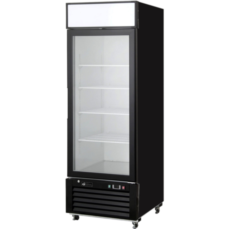 EFI FI1-27GDVC Versa Series 27-Inch Black Glass Door Ice Cream Merchandiser