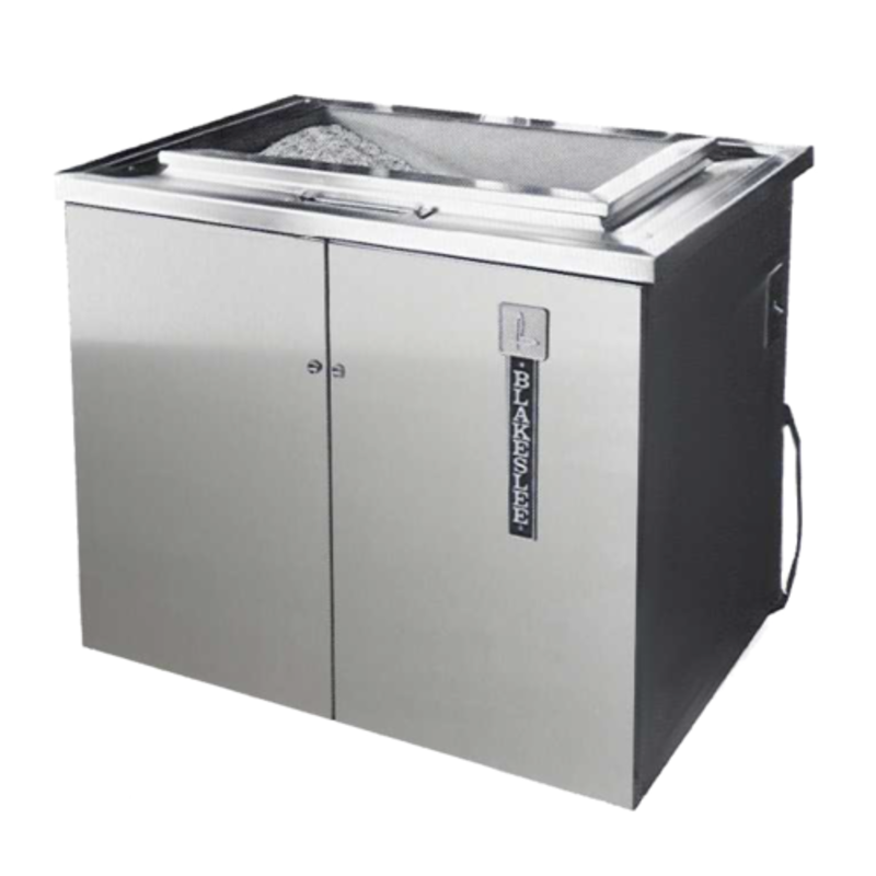 Blakeslee BB-1224 Stationary Open-Top Silver Saver Flatware Burnisher - 160 lb Capacity