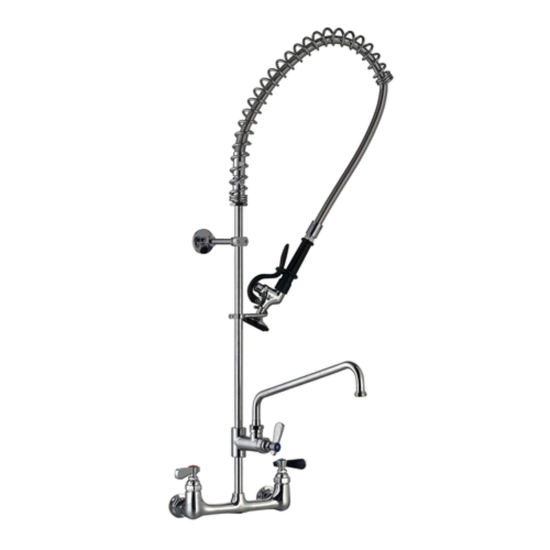 Thorinox WM-200-S12 Wall-Mounted Pre-Rinse Unit with 12-Inch Add-On Faucet
