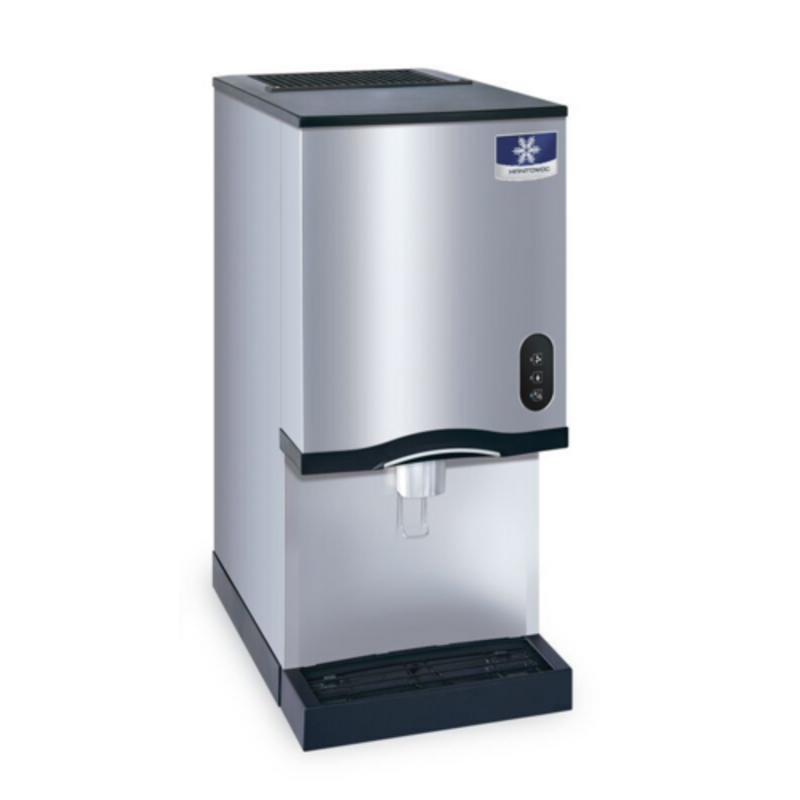 Manitowoc CNF0201A-L countertop nugget ice dispenser for seamless ice and water service in various environments.