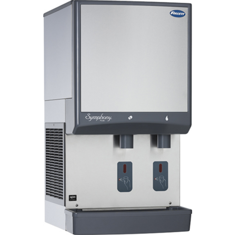 Follett 25CI414W-S Touchless Countertop Nugget Ice & Water Dispenser - 25 lb Bin
