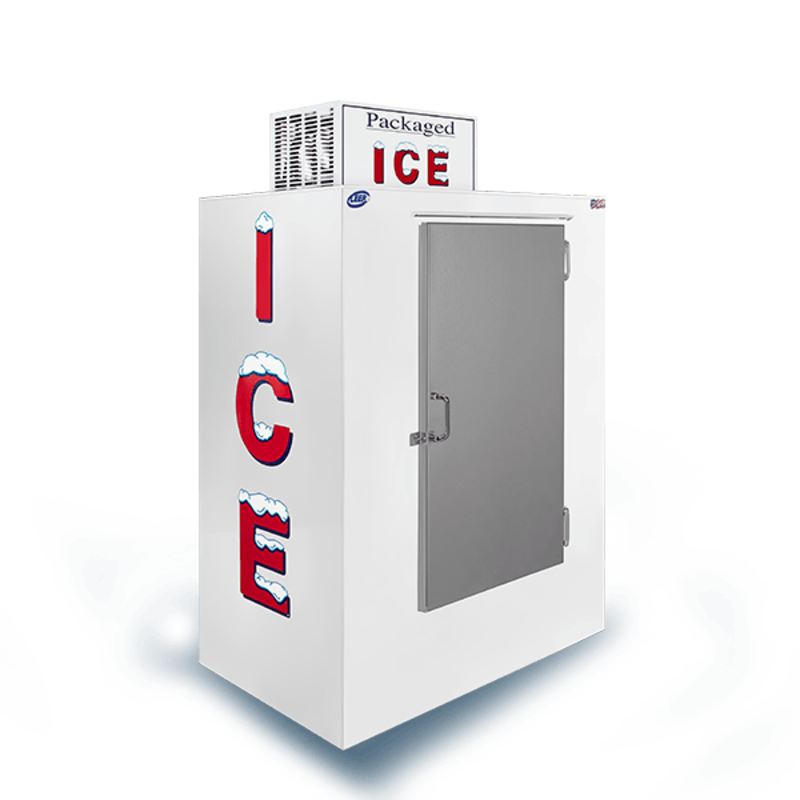 Leer L040UASP 50.5" Auto-Defrost Outdoor Ice Merchandiser - 40 Cu. Ft.
