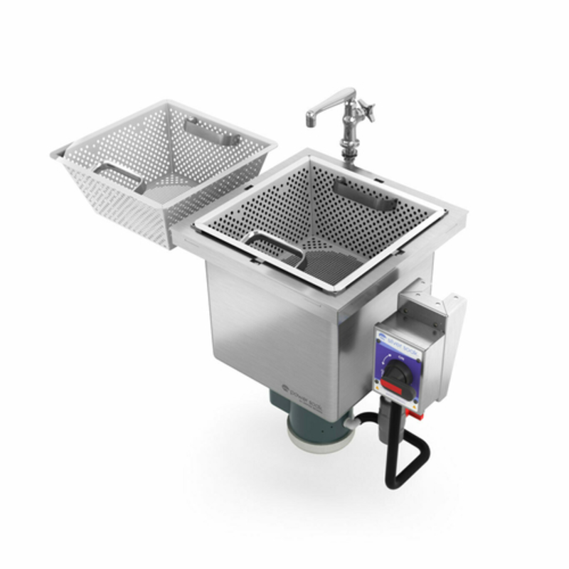 Power Soak SS-D-230-1 Drop-In 11-Gallon Silverware Pre-Wash Sink