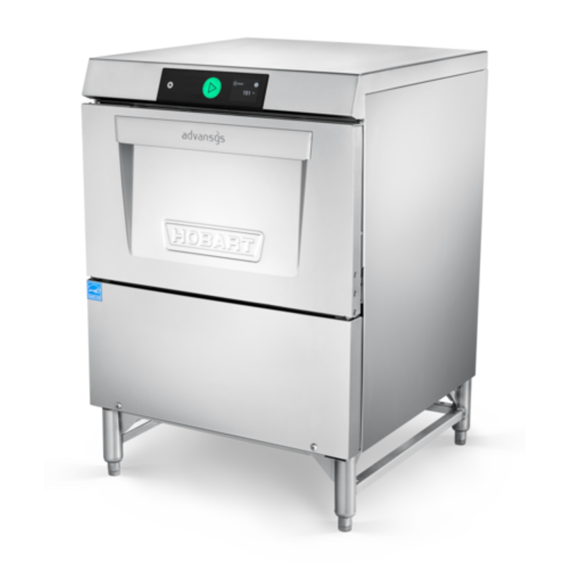 Hobart LXGNPR-2 Advansys 38-Rack Chemical Sanitizing Undercounter Glasswasher with Stand