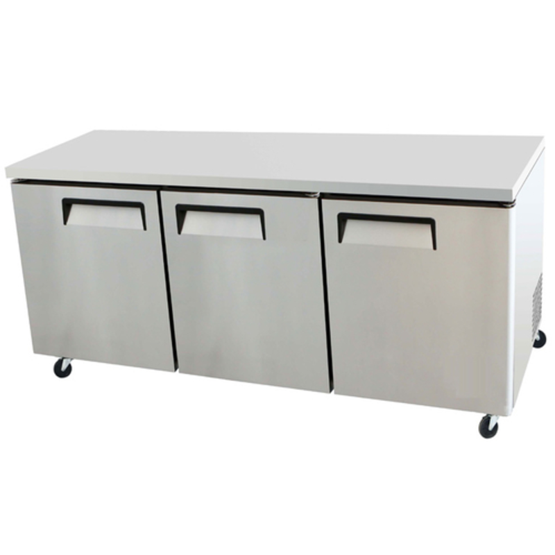 EFI Versa-Chill CUDR3-72VC 72.7-Inch Commercial 3-Door Undercounter Refrigerator