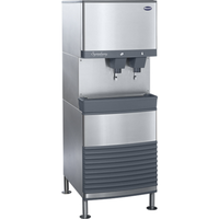 Follett 110FB414W-L Symphony Plus freestanding water-cooled ice dispenser for healthcare facilities.