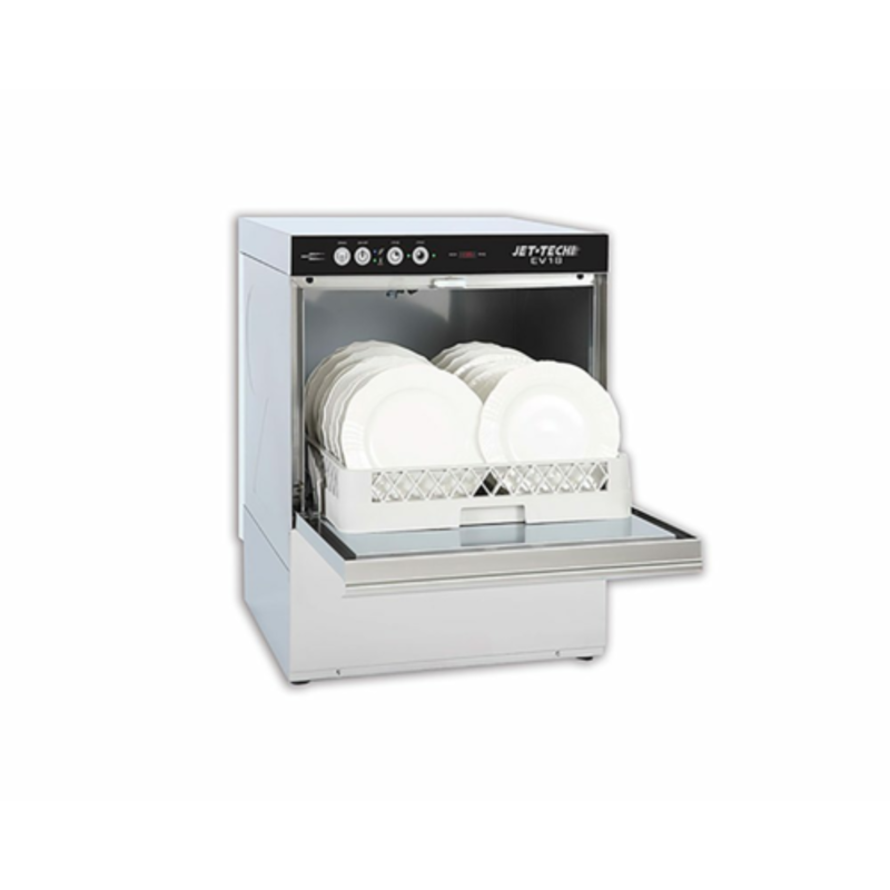 Jet-Tech EV18 High-Temp 20x20 Undercounter Dishwashing Machine
