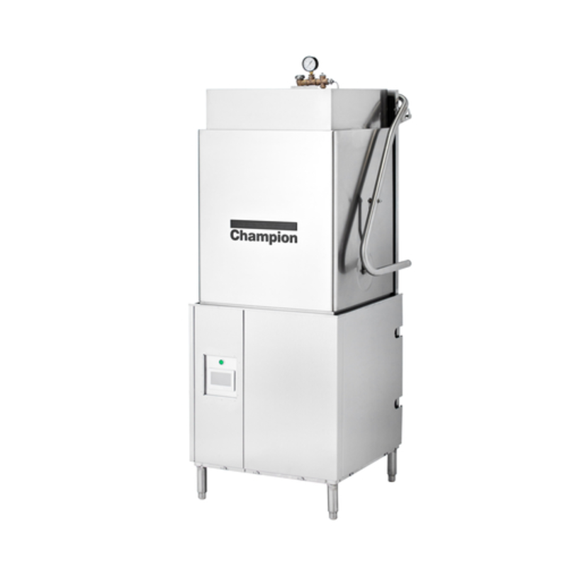 Champion DH-6000T Extended Clearance High Temperature Door-Type Dishwasher - 60 Racks/Hr