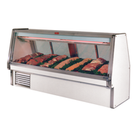 Howard-McCray 124.5" Double-Duty Red Meat Service Case SC-CMS34E-10-S-LED with LED Lighting