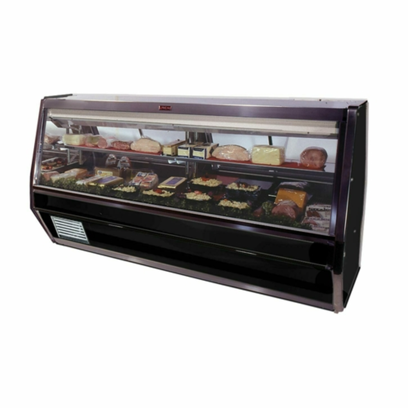 Howard McCray SC-CDS40E-12-BE-LED 148.5-Inch Straight Glass Deli Service Case - Black