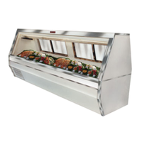Howard-McCray SC-CFS35-10-S-LED 119" Self-Contained Seafood & Poultry Service Case with Lower Storage