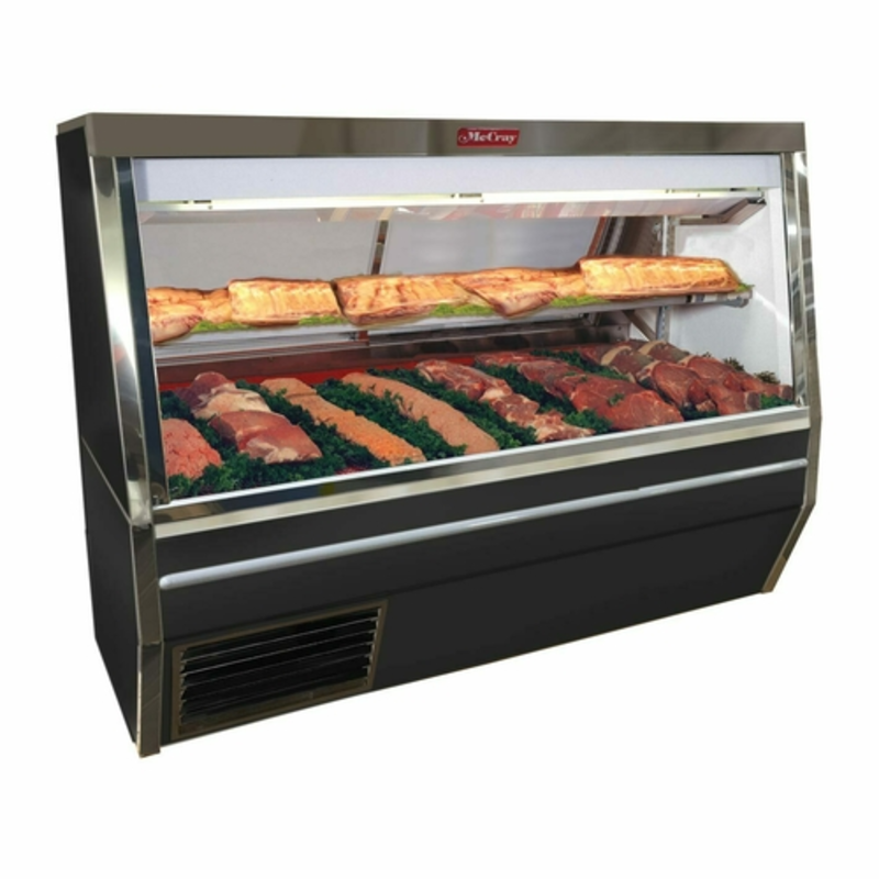 Howard-McCray SC-CMS34N-10-BE-LED 120-Inch Black Double Duty Red Meat Display Case