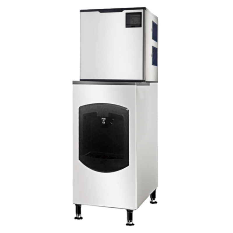 EFI IM-420-ID 420-lb Cube Ice Maker and Dispenser Station