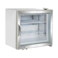 Maxx Cold MXM1-2FHC 2.1 Cu. Ft. Glass Door Countertop Display Freezer with shelves.