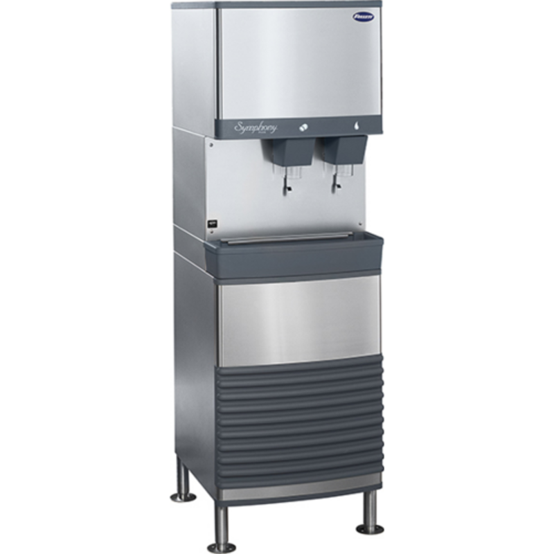 Follett Symphony Plus 50FB414W-L 50 lb. Capacity Freestanding Ice & Water Dispenser