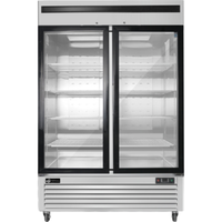 EFI FI2-54GDSVC 54.4-Inch Two-Door Glass Display Freezer for Ice Cream Novelties