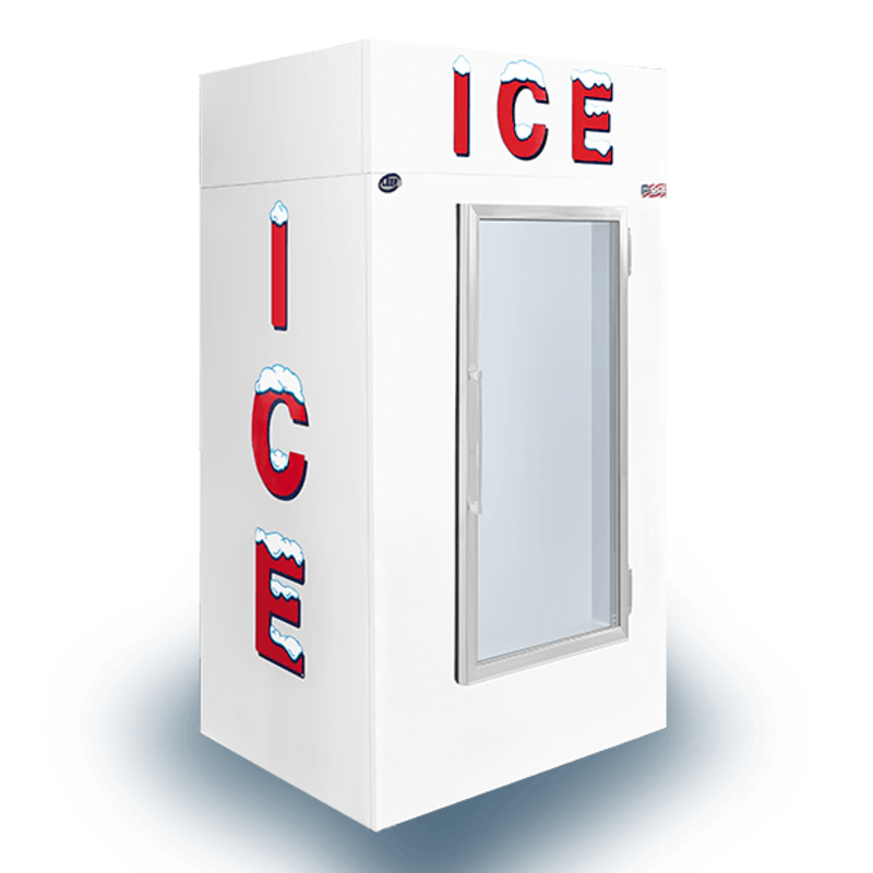 Leer L040UCGP 40 Cu. Ft. Cold Wall Indoor Ice Merchandiser (50.5")