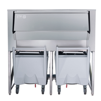 ITV SCD-900 60 inch Ice Transport System with Carts for efficient ice handling and distribution.