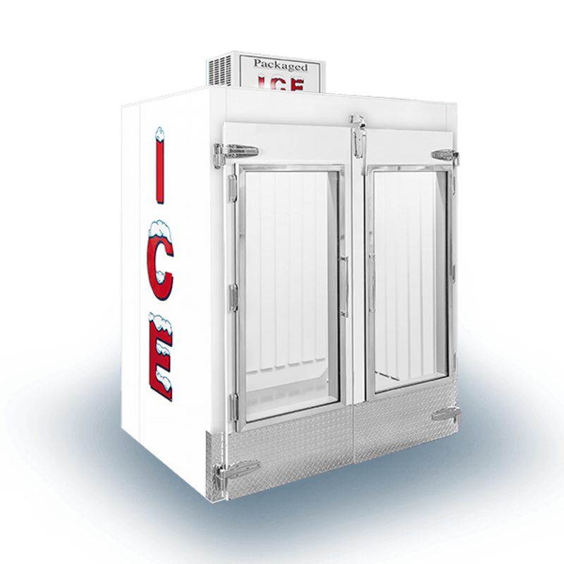 Leer L150UAGPPL 72-Inch High-Capacity Indoor Pallet Load Ice Merchandiser