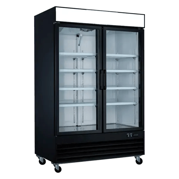 GX-D768BM2F-HC Two Glass Door Freezer - 49" Width