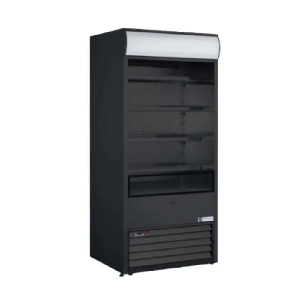RTS-440L Open Case Refrigerator 30 inch model showcasing modern design and ample display space for products.