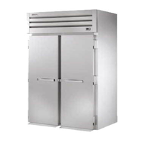 True Refrigeration STG2RRI-2S-HC roll-in refrigerator for commercial kitchen with double doors.