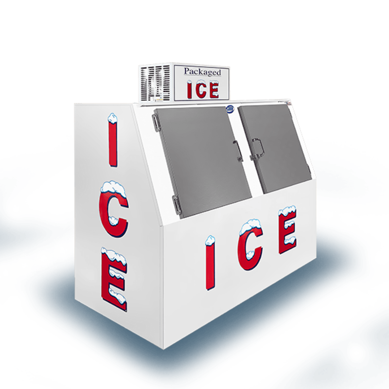 Leer L060SCSP 73-Inch Model 60 Slanted Outdoor Ice Merchandiser