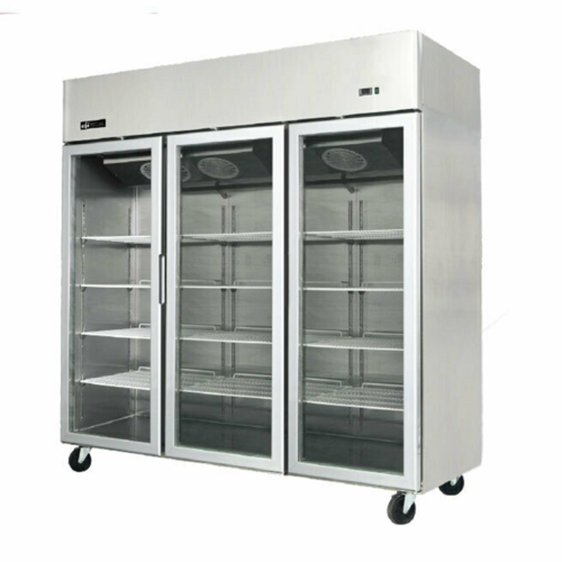 EFI Sales F3-78GDSVC Versa-Chill 3-Door Glass Display Freezer