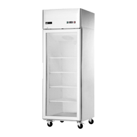EFI F1-29GDSVC 1-Section Top-Mount Glass Door Freezer Merchandiser, 21.4 cu. ft.