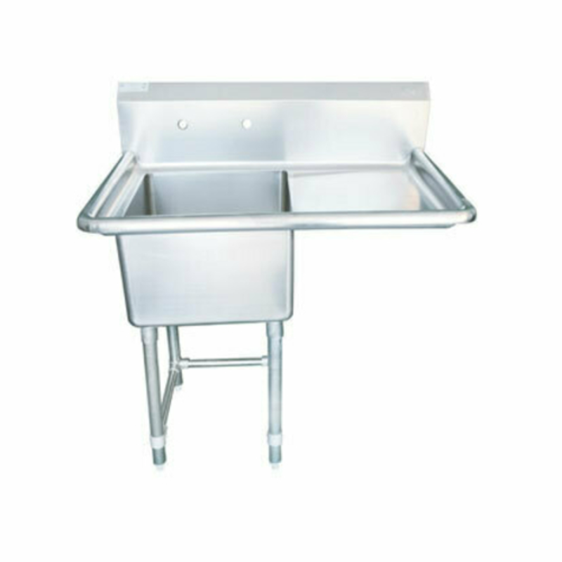 EFI SI818-1RC Commercial 1-Compartment Prep Sink with 18-Inch Right Drainboard