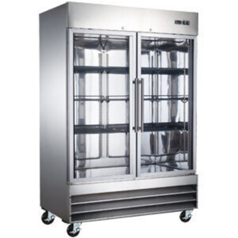 EFI F2-54GDSVCX 54" X-Line Double Glass Door Display Freezer