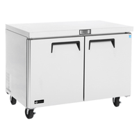 EFI FUDR2-60VC Versa-Chill 60.2-Inch Two-Door Commercial Undercounter Freezer - 16.8 Cu. Ft.