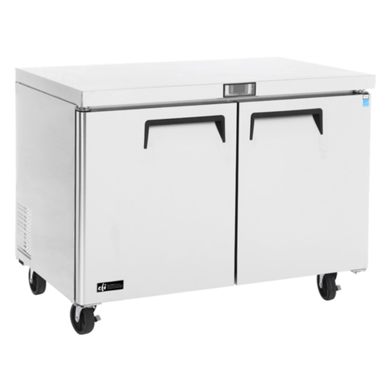 EFI FUDR2-60VC Versa-Chill 60.2-Inch Two-Door Commercial Undercounter Freezer - 16.8 Cu. Ft.
