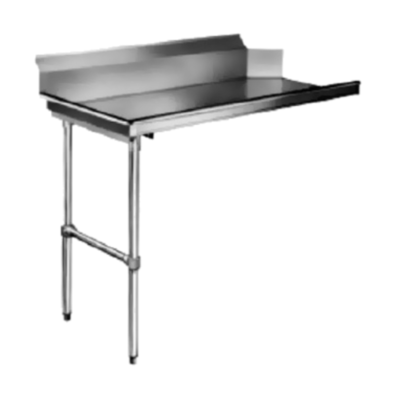 CMA Dishmachines CL-48 48-Inch Straight Clean Dishtable for Left-Side Setup